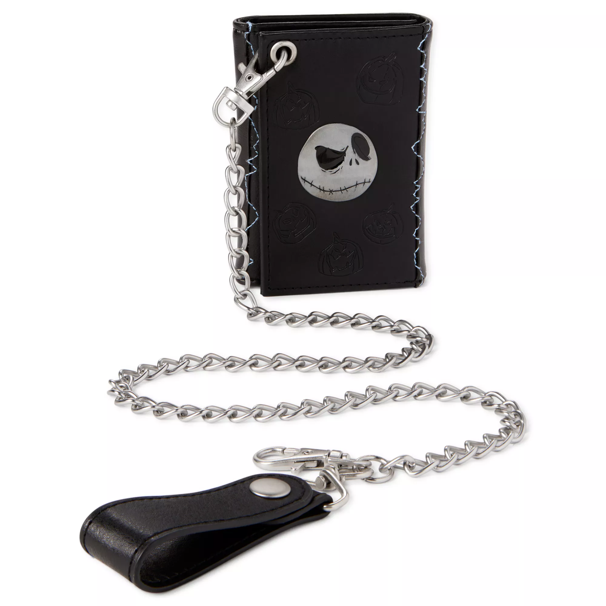 Jack Skellington Badge Chain Bifold Wallet - The Nightmare Before Christmas at Spencer's