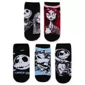 Jack Skellington and Sally Ankle Socks 5 Pair - The Nightmare Before Christmas at Spencer's