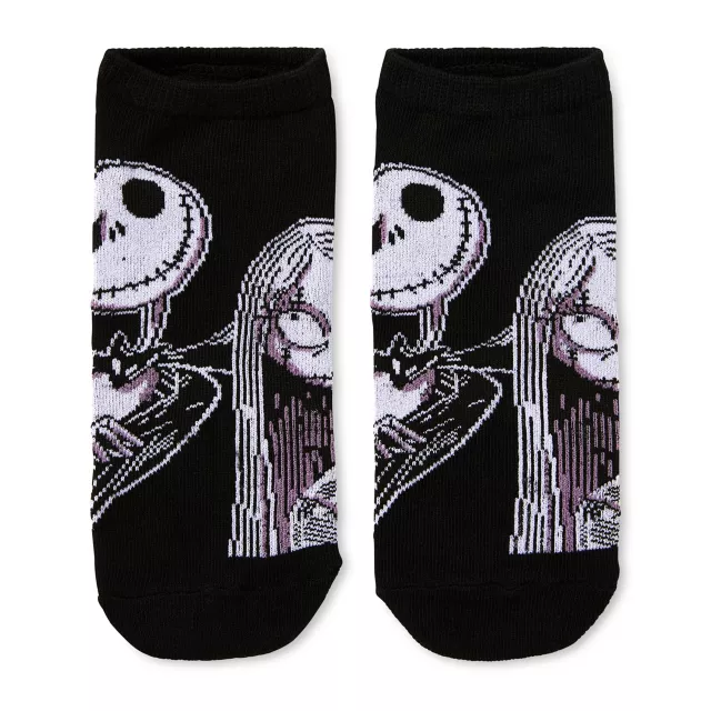 Jack Skellington and Sally Ankle Socks 5 Pair - The Nightmare Before Christmas at Spencer's