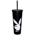 Playboy Bunny Cup with Straw - 24 oz. at Spencer's