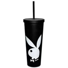 Playboy Bunny Cup with Straw - 24 oz. at Spencer's