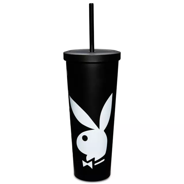Playboy Bunny Cup with Straw - 24 oz. at Spencer's