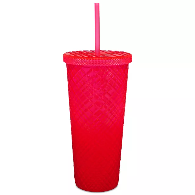 Plant Love and Kindness Textured Cup with Straw - 24 oz. at Spencer's