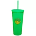 Good Vibes Textured Cup with Straw - 24 oz. at Spencer's