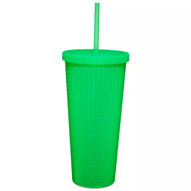 Good Vibes Textured Cup with Straw - 24 oz. at Spencer's