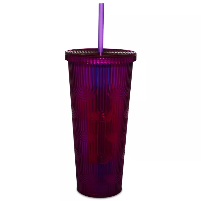 Stay Trippy Mushroom Textured Cup with Straw - 24 oz. at Spencer's