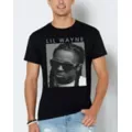 Black and White Lil Wayne T Shirt at Spencer's