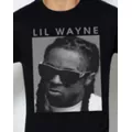 Black and White Lil Wayne T Shirt at Spencer's