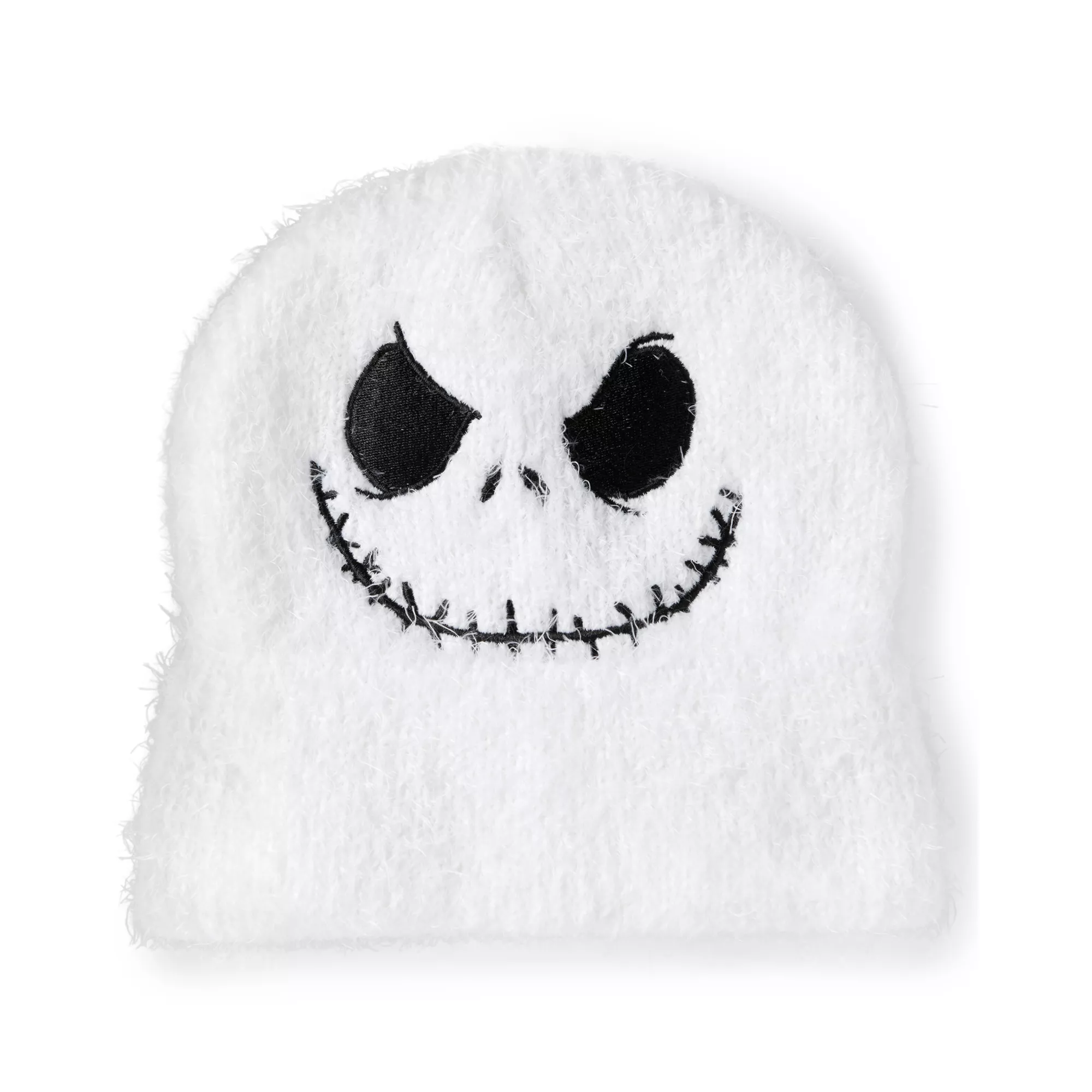 Fuzzy Jack Skellington Face Beanie Hat - The Nightmare Before Christmas at Spencer's