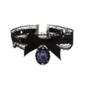 Wednesday Lace Pendant Choker Necklace - Wednesday at Spencer's