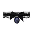 Wednesday Lace Pendant Choker Necklace - Wednesday at Spencer's