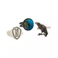 Multi-Pack Nevermore Academy Rings 3 Pack - Wednesday at Spencer's