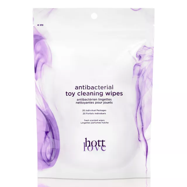 Antibacterial Sex Toy Cleaning Wipes - Hott Love