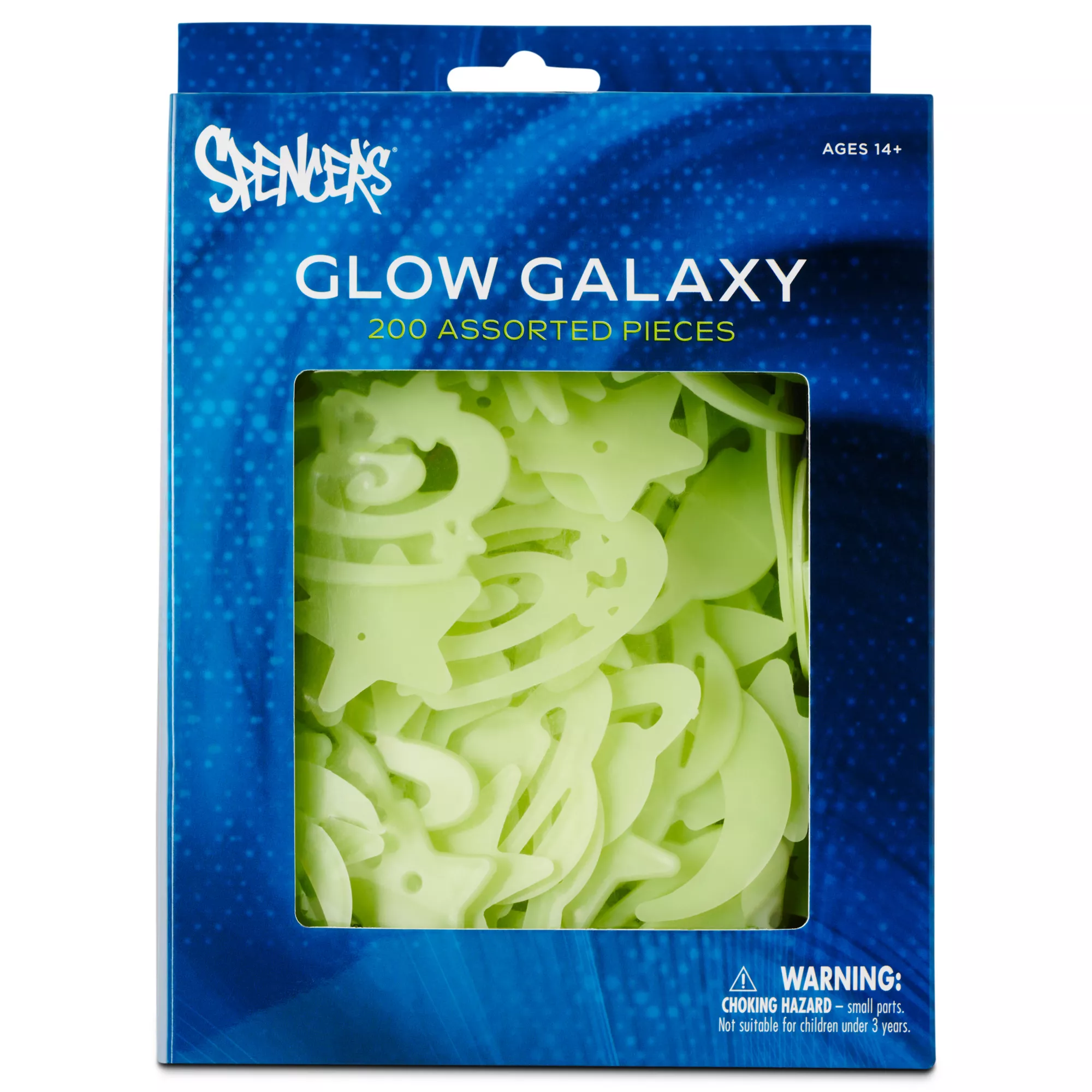 Glow in the Dark Celestial Stick-On Pieces - 200 Pack at Spencer's