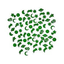 Glow in the Dark Celestial Stick-On Pieces - 200 Pack at Spencer's