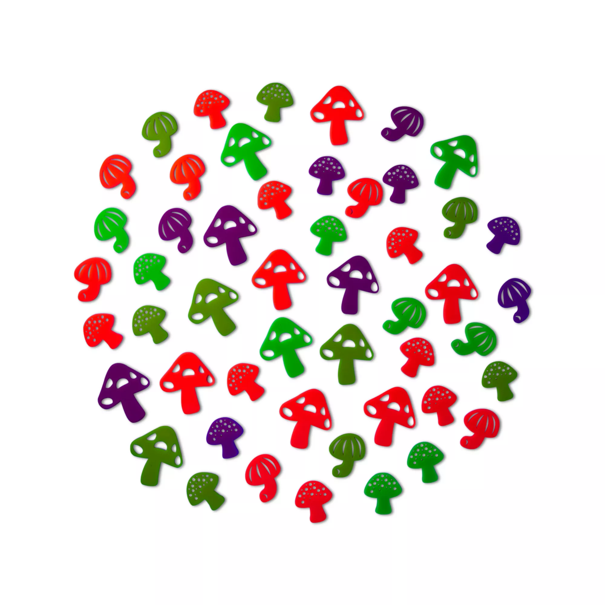 Black Light Mushroom Decals - 50 Pack at Spencer's