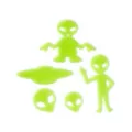 Glow in the Dark Aliens - 50 Pack at Spencer's