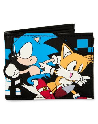 SONIC CHARACTERS PATTERN Sonic the Hedgehog 4 in. Bi Fold Wallet (Sonikku)