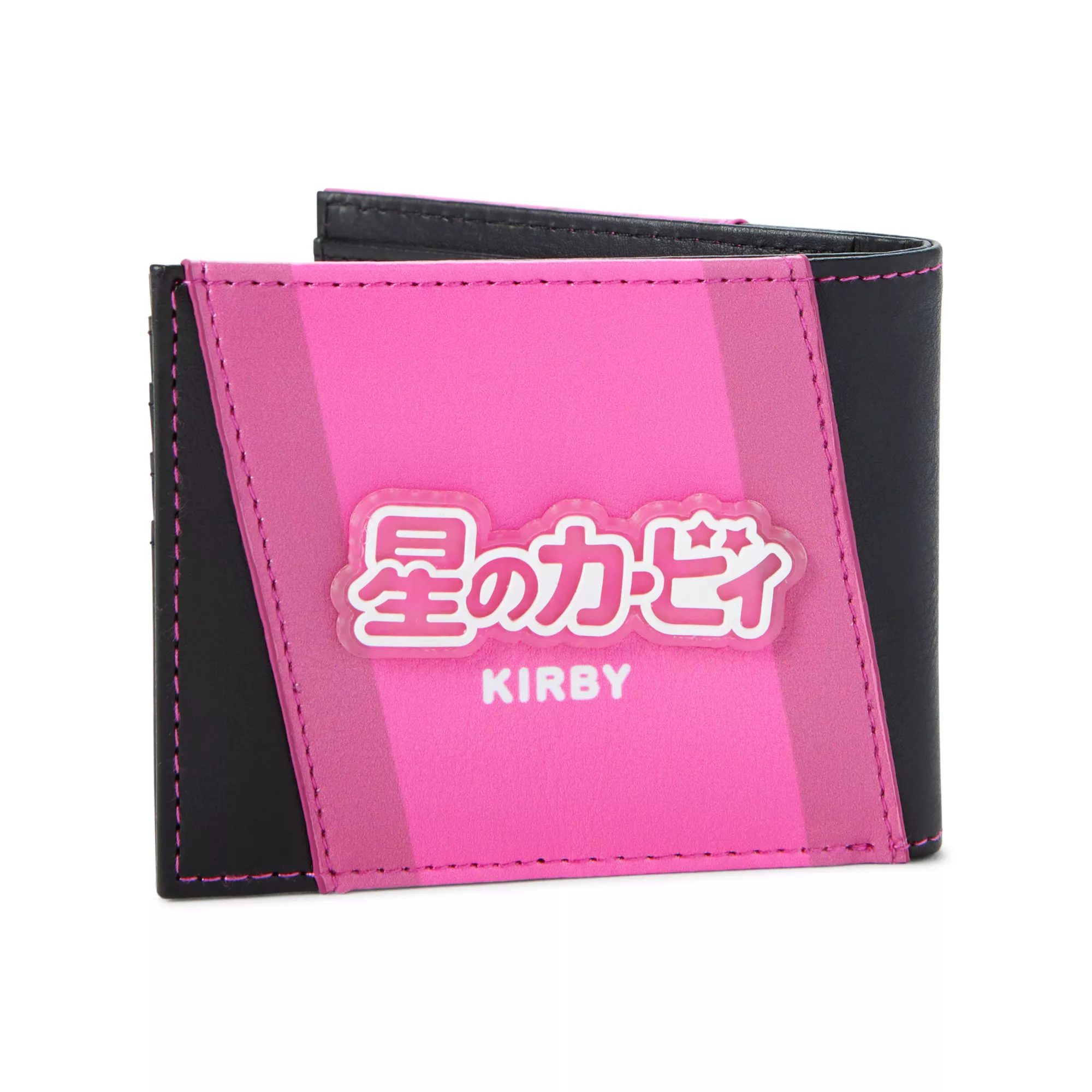 Black and Pink Kirby Bifold Wallet - Kirby at Spencer's
