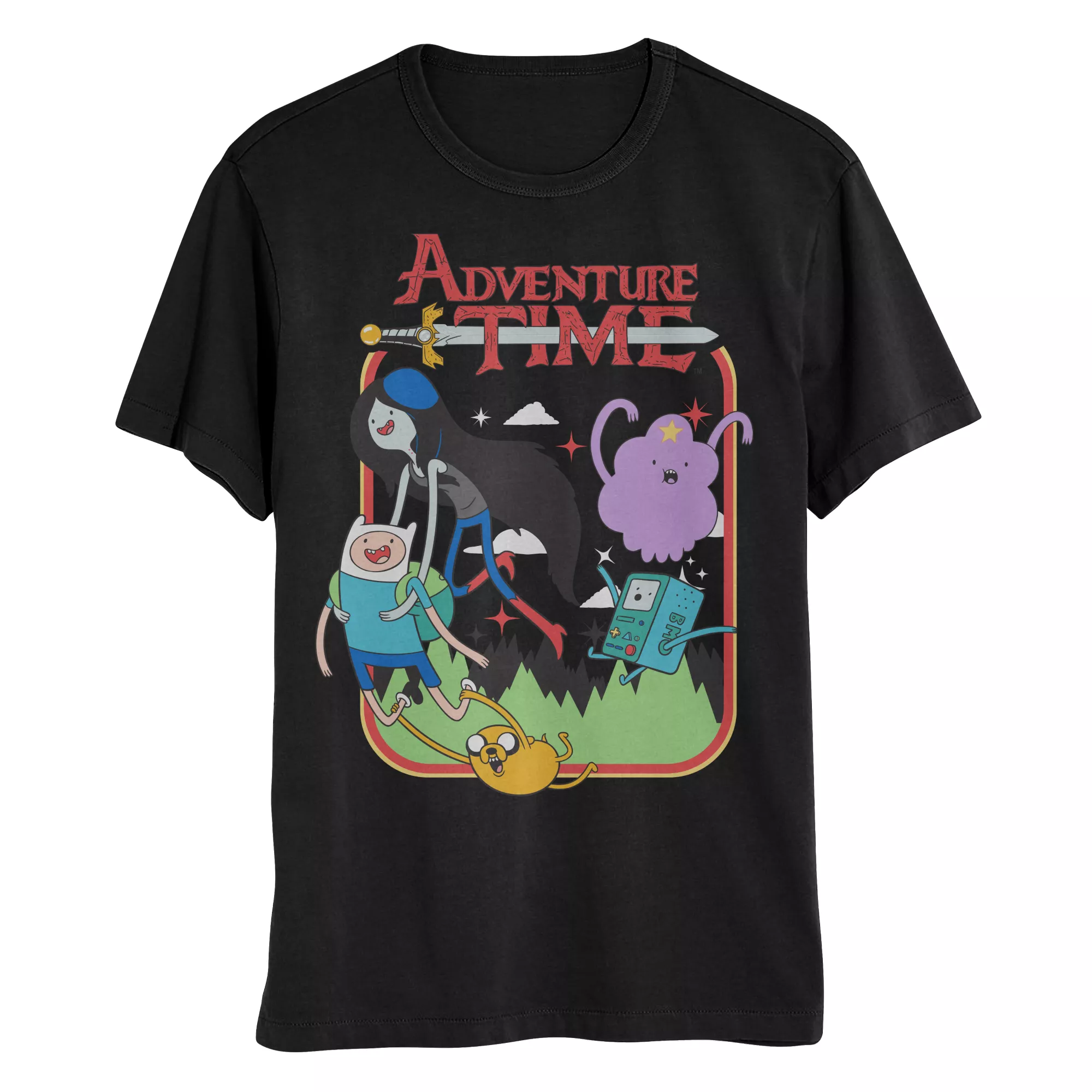 Black Adventure Time T Shirt - Adventure Time at Spencer's