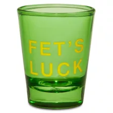 Fet's Luck Shot Glass 2 oz. - Danny Duncan at Spencer's