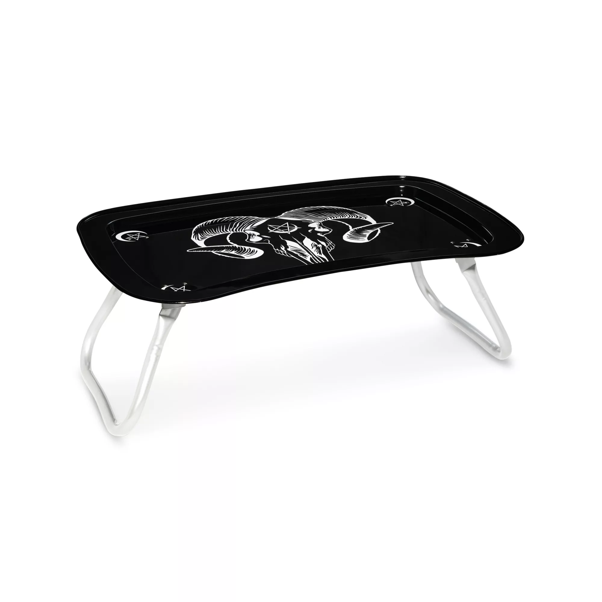 Pentagram Ram Skull TV Tray at Spencer's