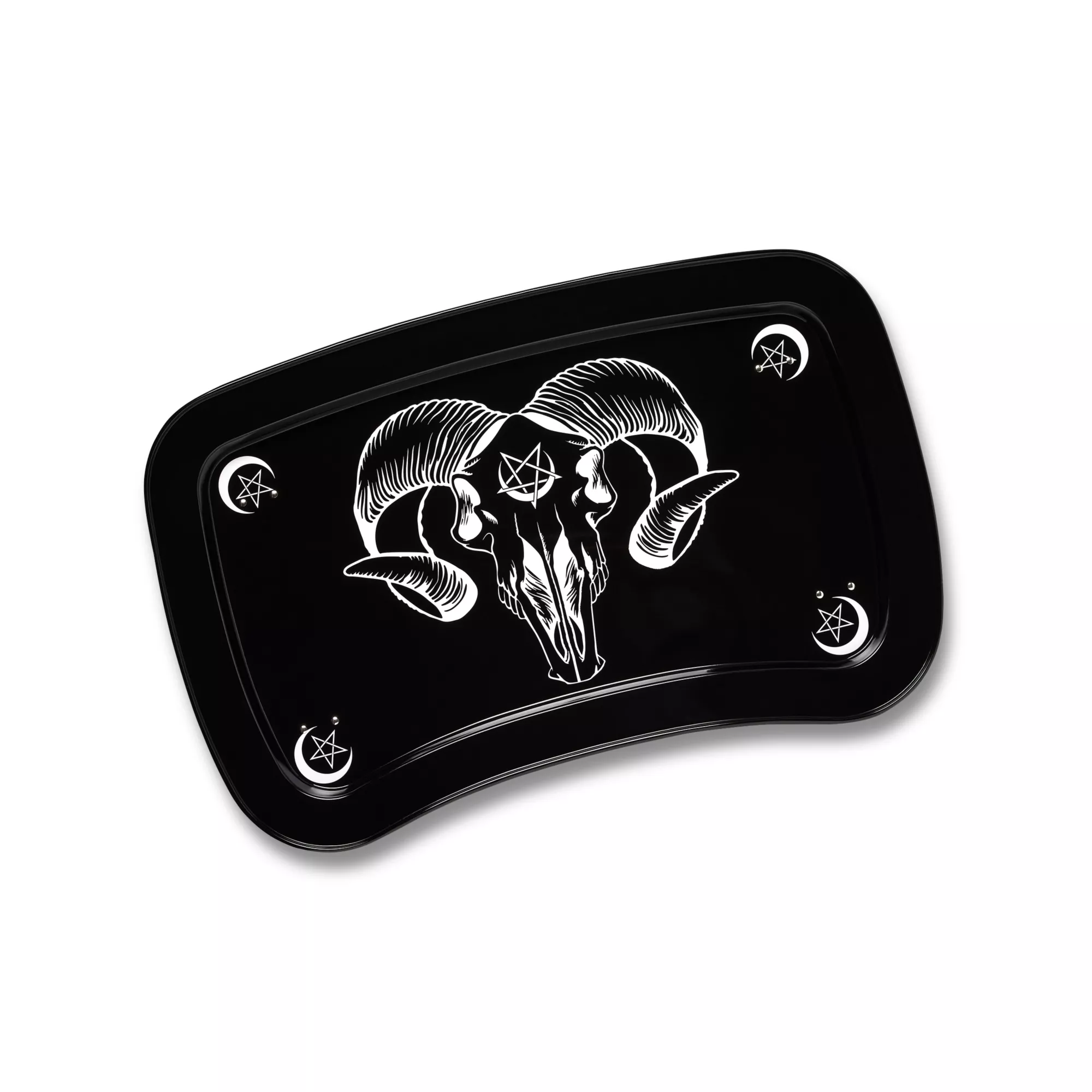 Pentagram Ram Skull TV Tray at Spencer's