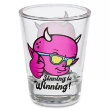 Sinning is Winning Shot Glass - 2 oz. at Spencer's