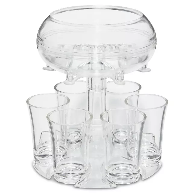 Shot Dispenser With 6-Piece Shot Glass Set at Spencer's