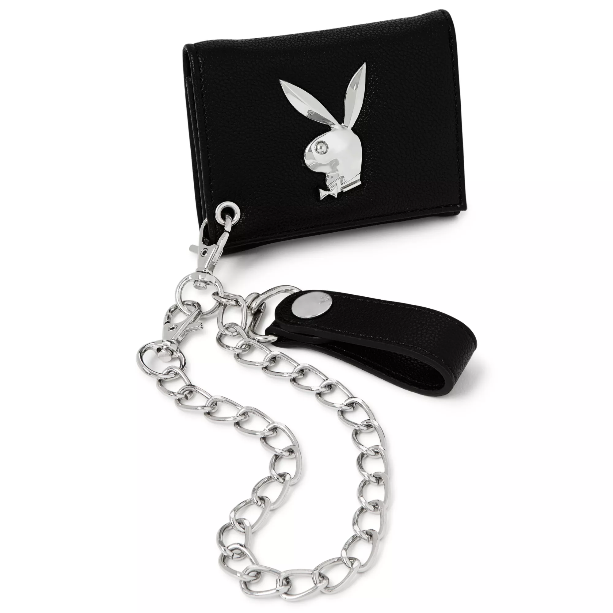 Black Playboy Icon Chain Wallet - Playboy at Spencer's