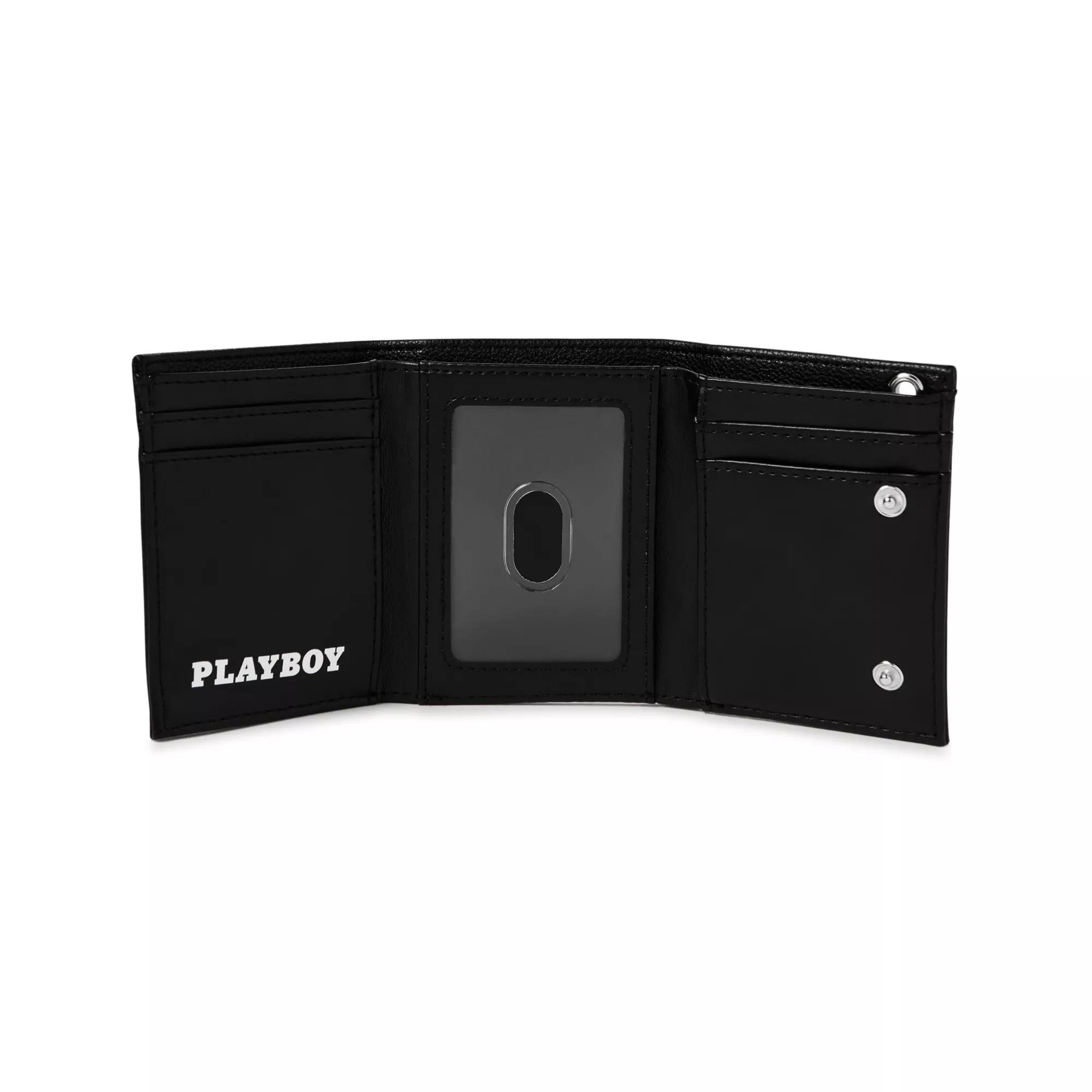 Black Playboy Icon Chain Wallet - Playboy at Spencer's