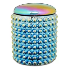 Oil Slick Studded Stash Jar at Spencer's