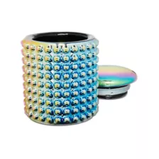 Oil Slick Studded Stash Jar at Spencer's