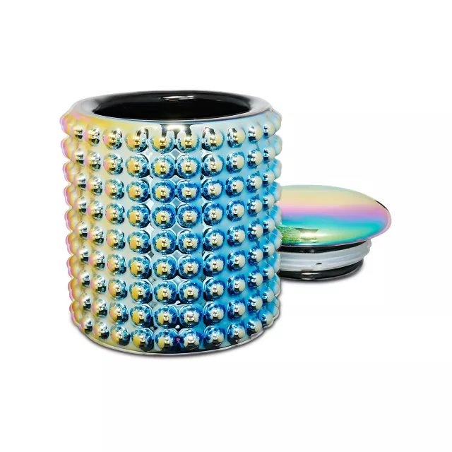 Oil Slick Studded Stash Jar at Spencer's