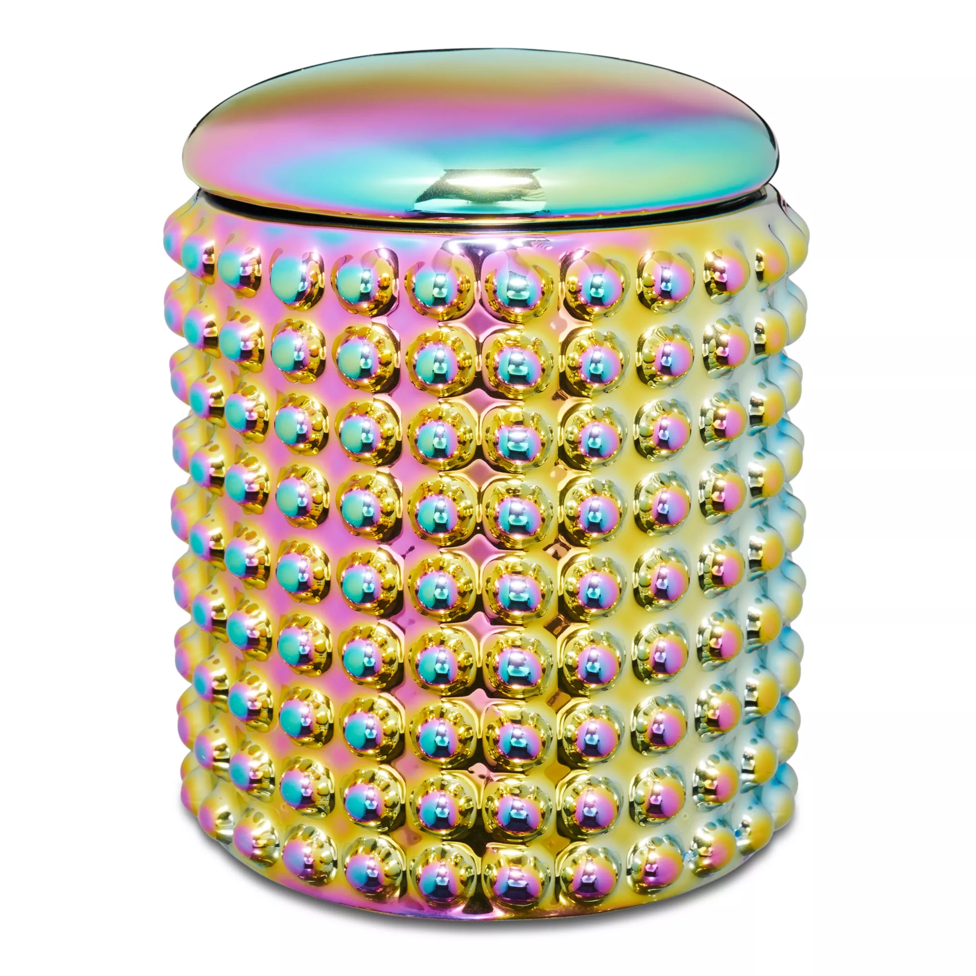 Oil Slick Studded Stash Jar at Spencer's