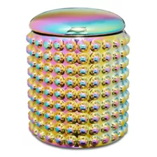 Oil Slick Studded Stash Jar at Spencer's