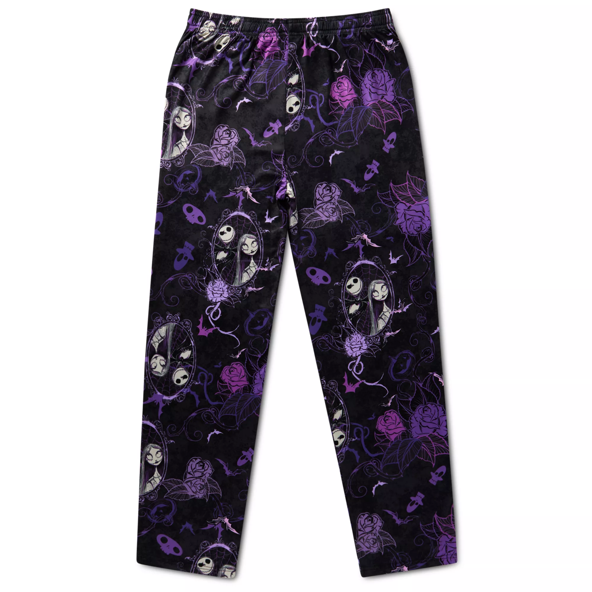 Floral Jack Skellington and Sally Lounge Pants - The Nightmare Before Christmas at Spencer's