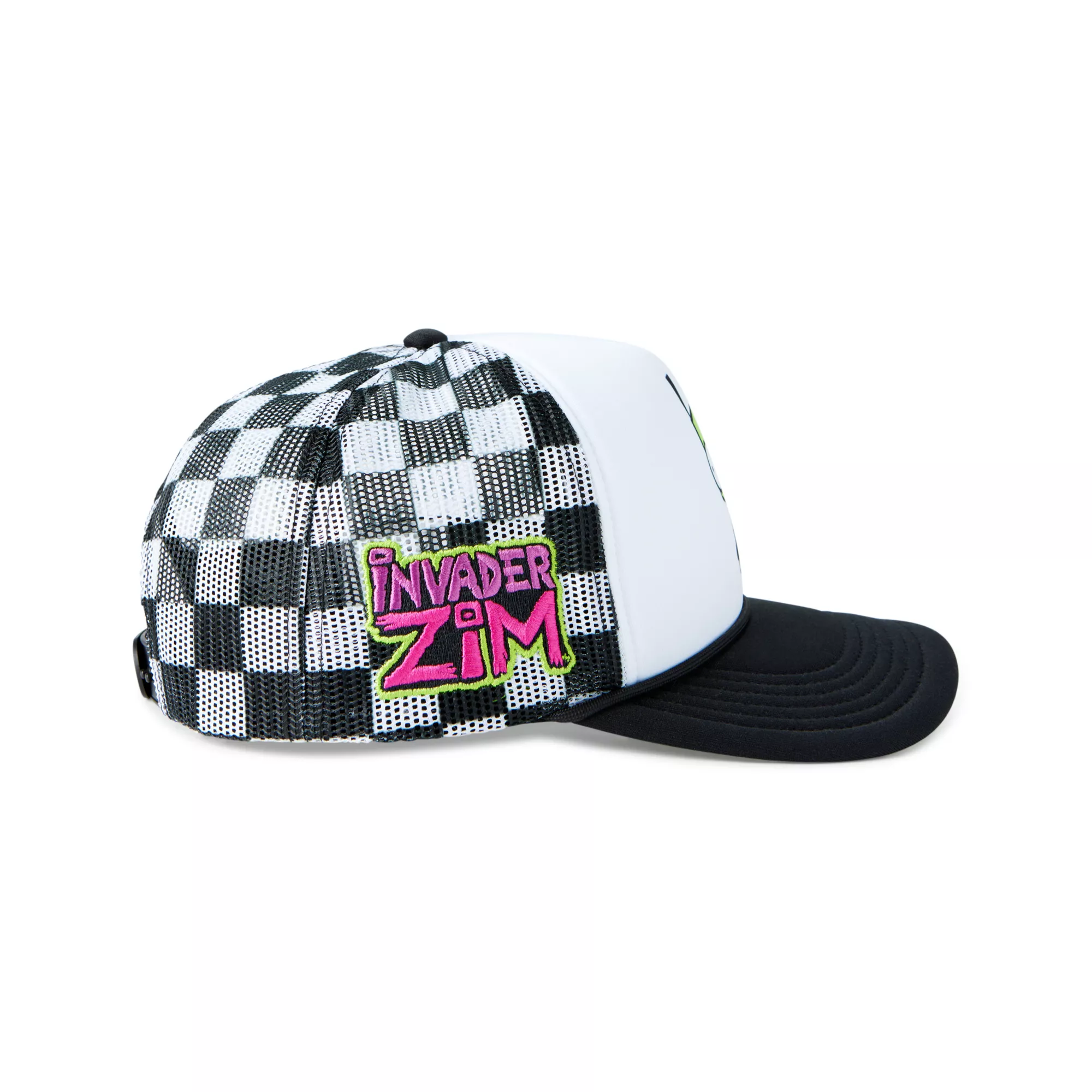 GIR Checkered Trucker Hat - Invader Zim at Spencer's
