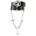 Black Playboy Bunny Rhinestone Chain Belt at Spencer's
