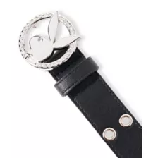 Black Playboy Bunny Rhinestone Chain Belt at Spencer's