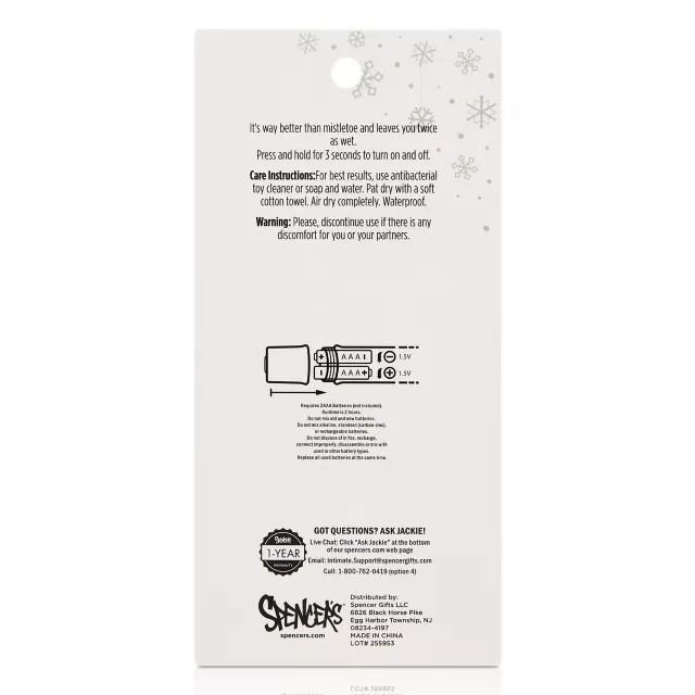 Holiday Cheer Red Glitter 10-Function Vibrator - 5.3 Inch at Spencer's