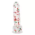 Stocking Stuffer Heart Confetti Suction Cup Dildo with Balls - 6 Inch at Spencer's
