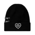 Fuck Off Heart Barbed Wire Beanie Hat at Spencer's