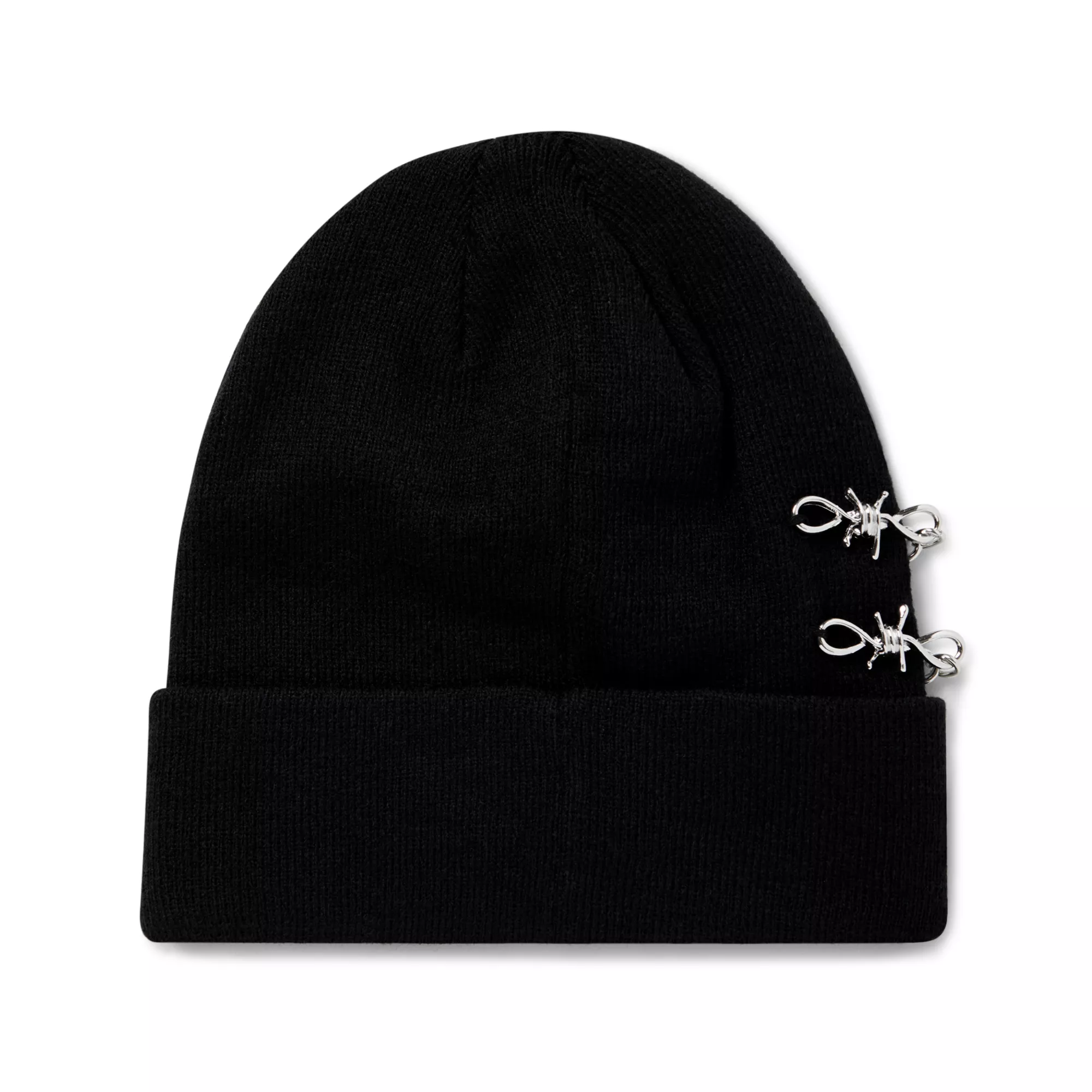 Fuck Off Heart Barbed Wire Cuff Beanie Hat at Spencer's