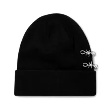 Fuck Off Heart Barbed Wire Beanie Hat at Spencer's