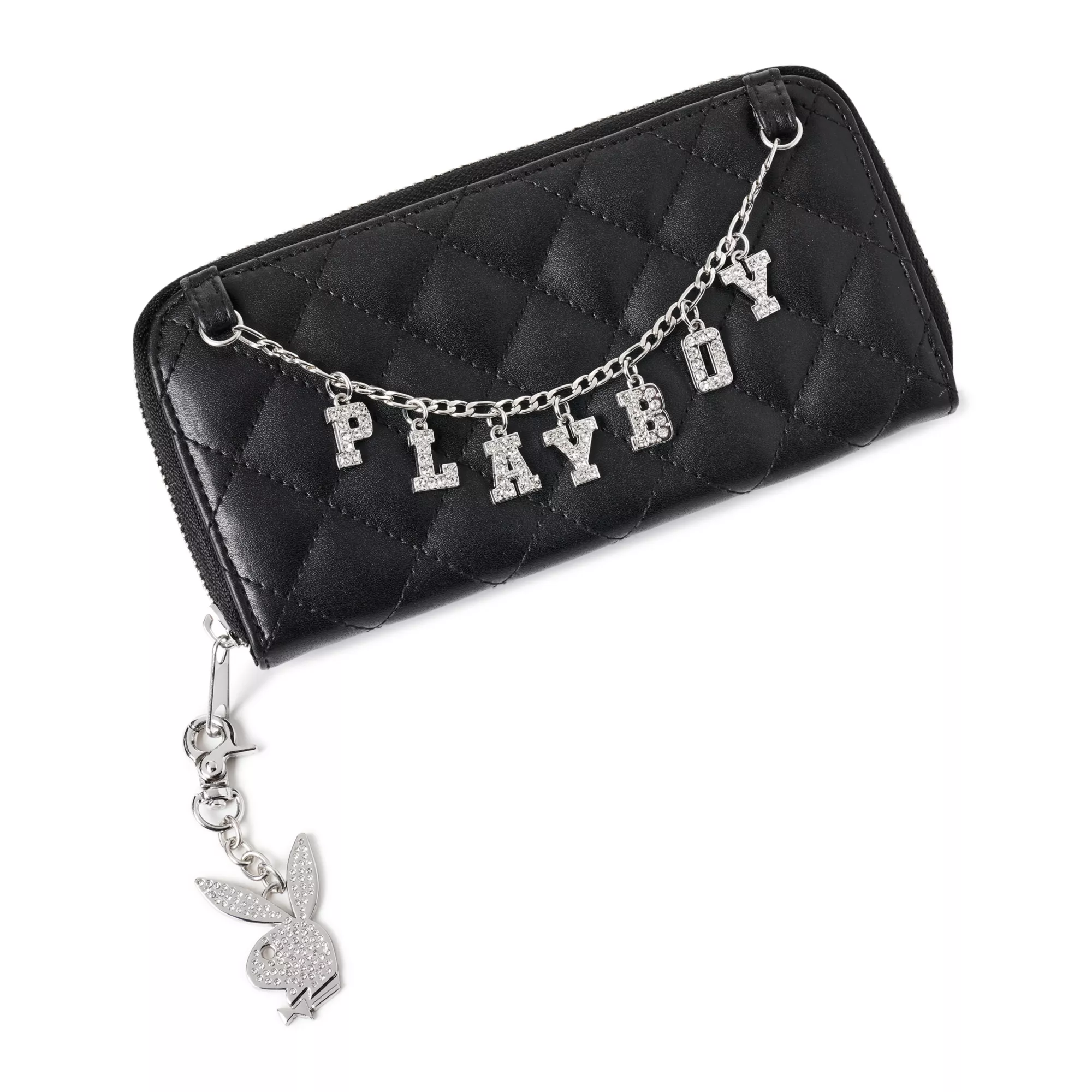 CZ Playboy Bunny Chain Zip Wallet