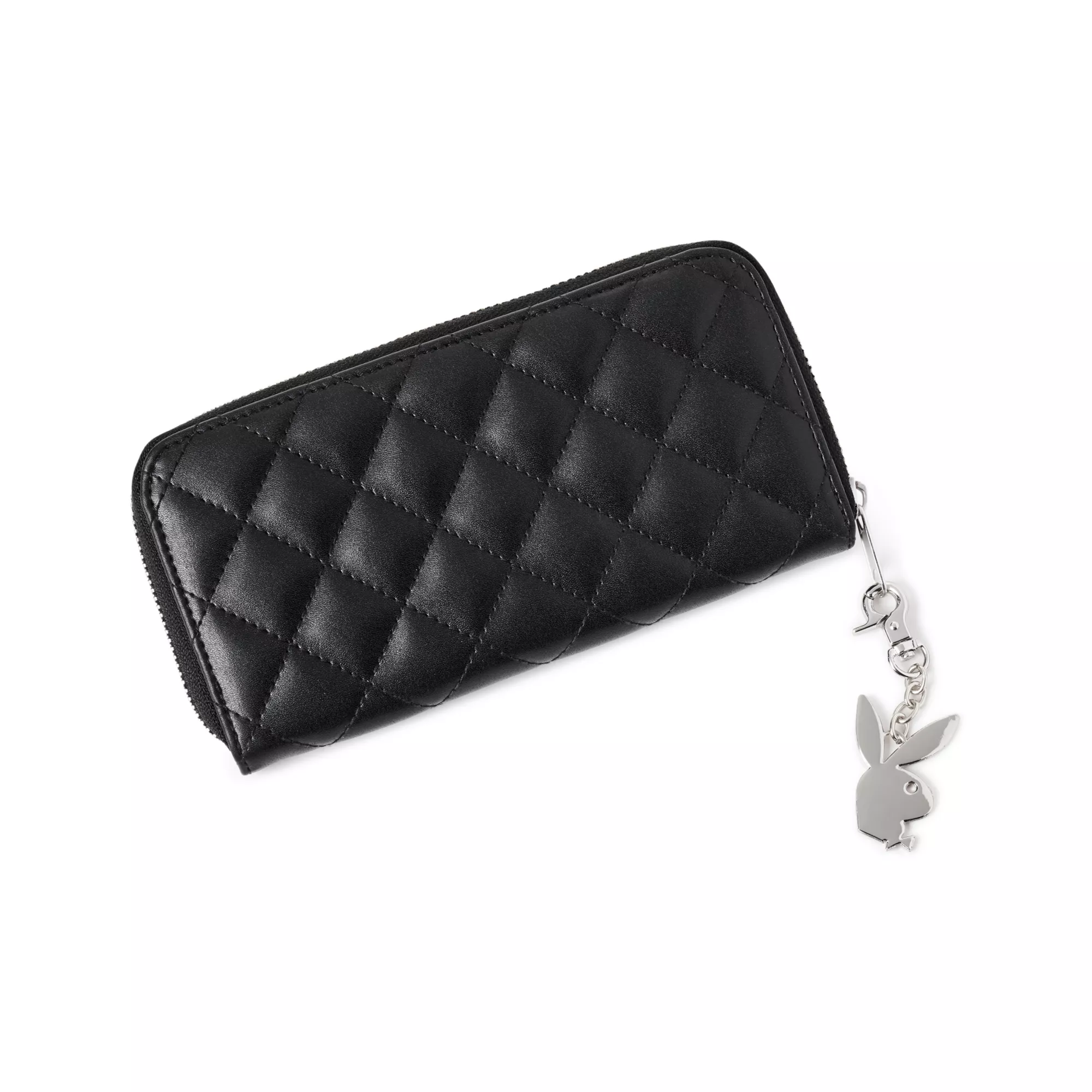 CZ Playboy Bunny Chain Zip Wallet at Spencer's