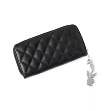 CZ Playboy Bunny Chain Zip Wallet at Spencer's