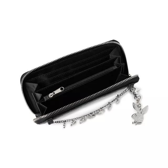 CZ Playboy Bunny Chain Zip Wallet