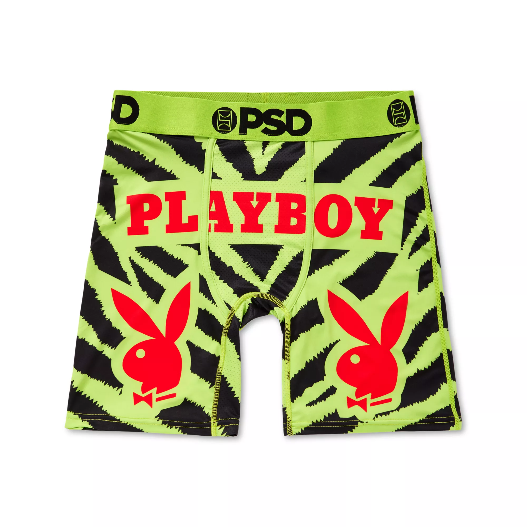 PSD Neon Zebra Print Playboy Boxers - Playboy at Spencer's